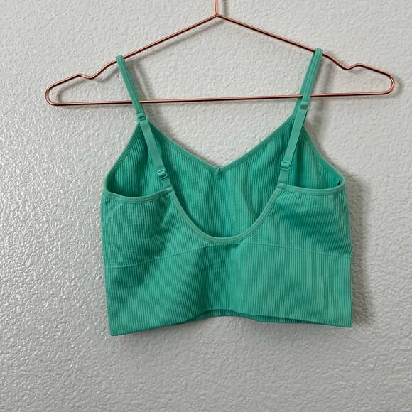 Z By Zella mint green ribbed longline bralette - Picture 3 of 4